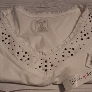 Hasting & Smith Women's White Long Sleeve Top